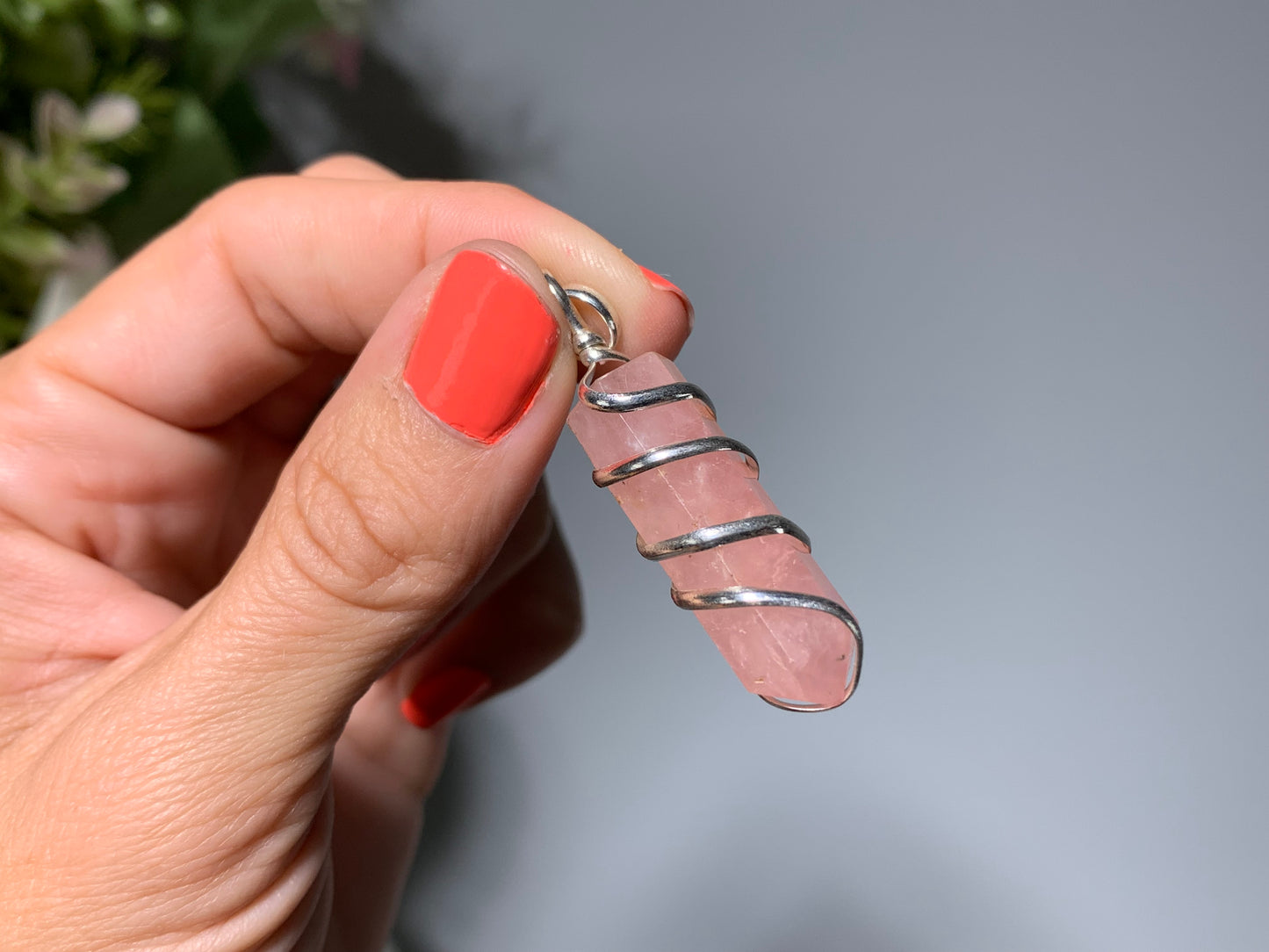 Bulk Rose Quartz Pendant (10pc)