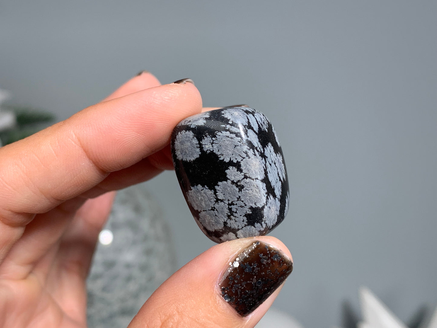 Tumbled Snowflake Obsidian Large