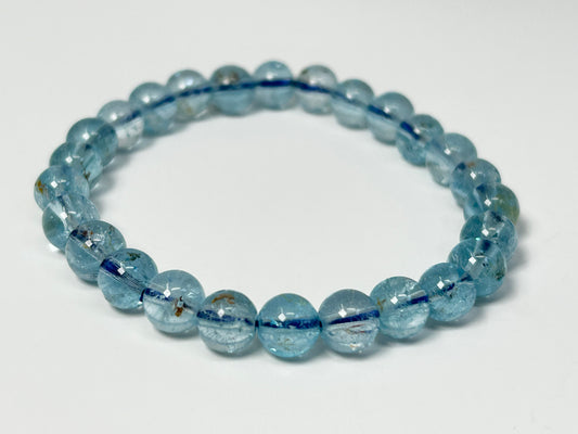 Blue Topaz Bracelet for natural grounding on a white background