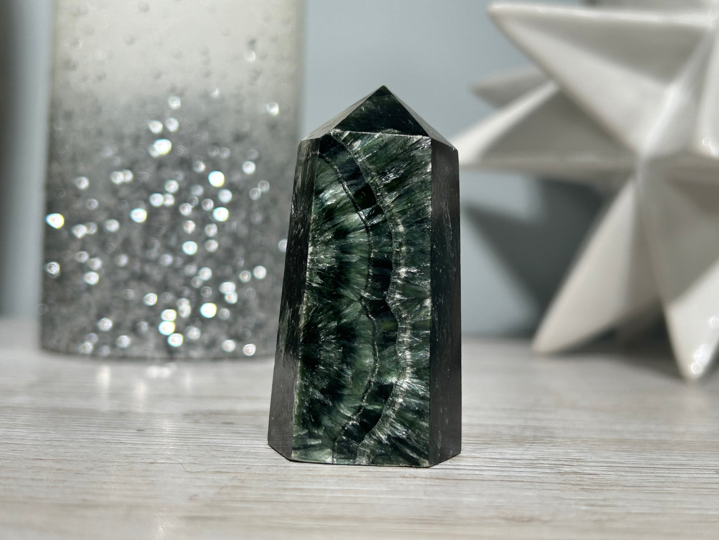 Seraphinite Tower (2.3", 59mm)