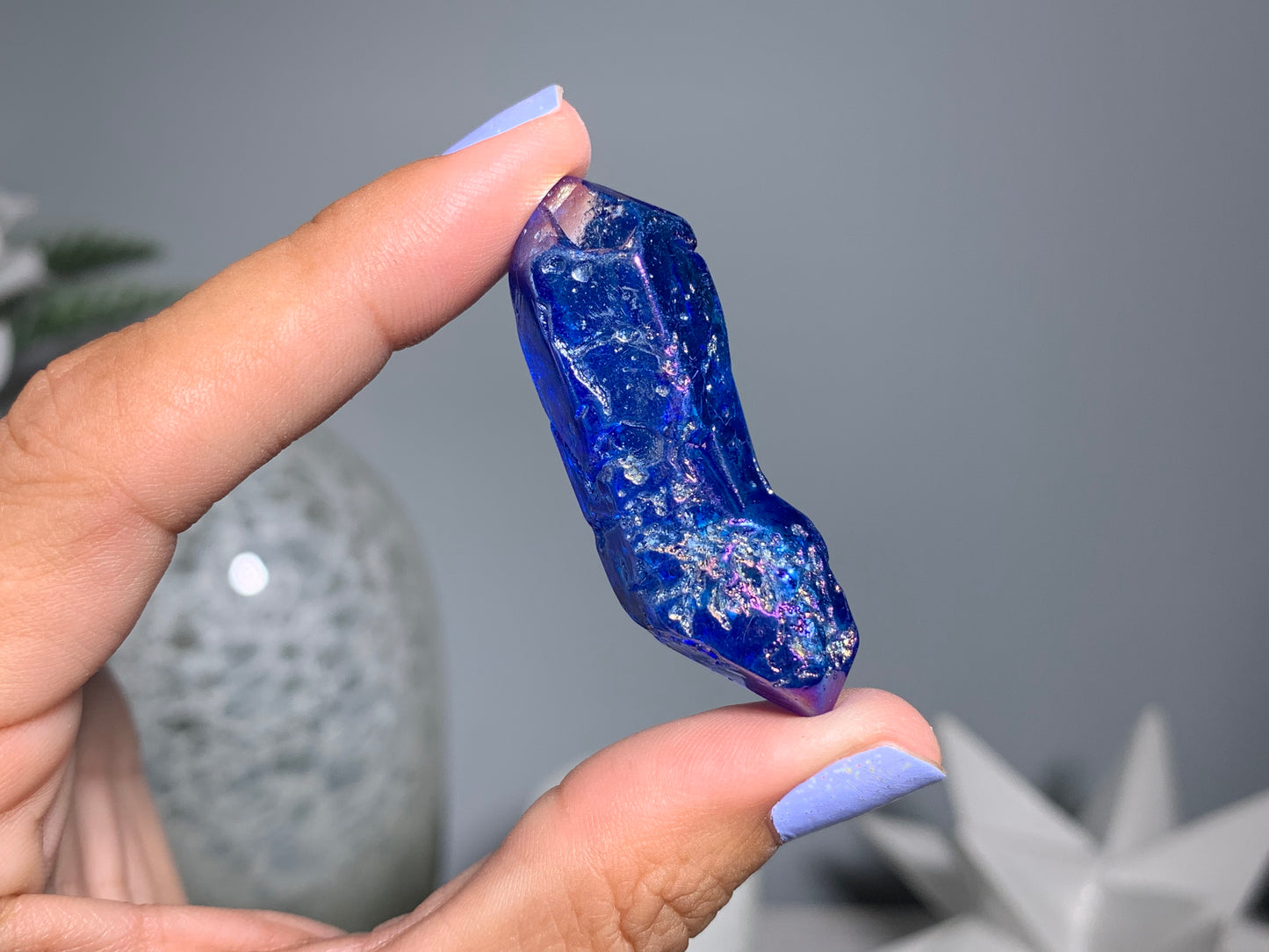 Blue Aura Quartz Point