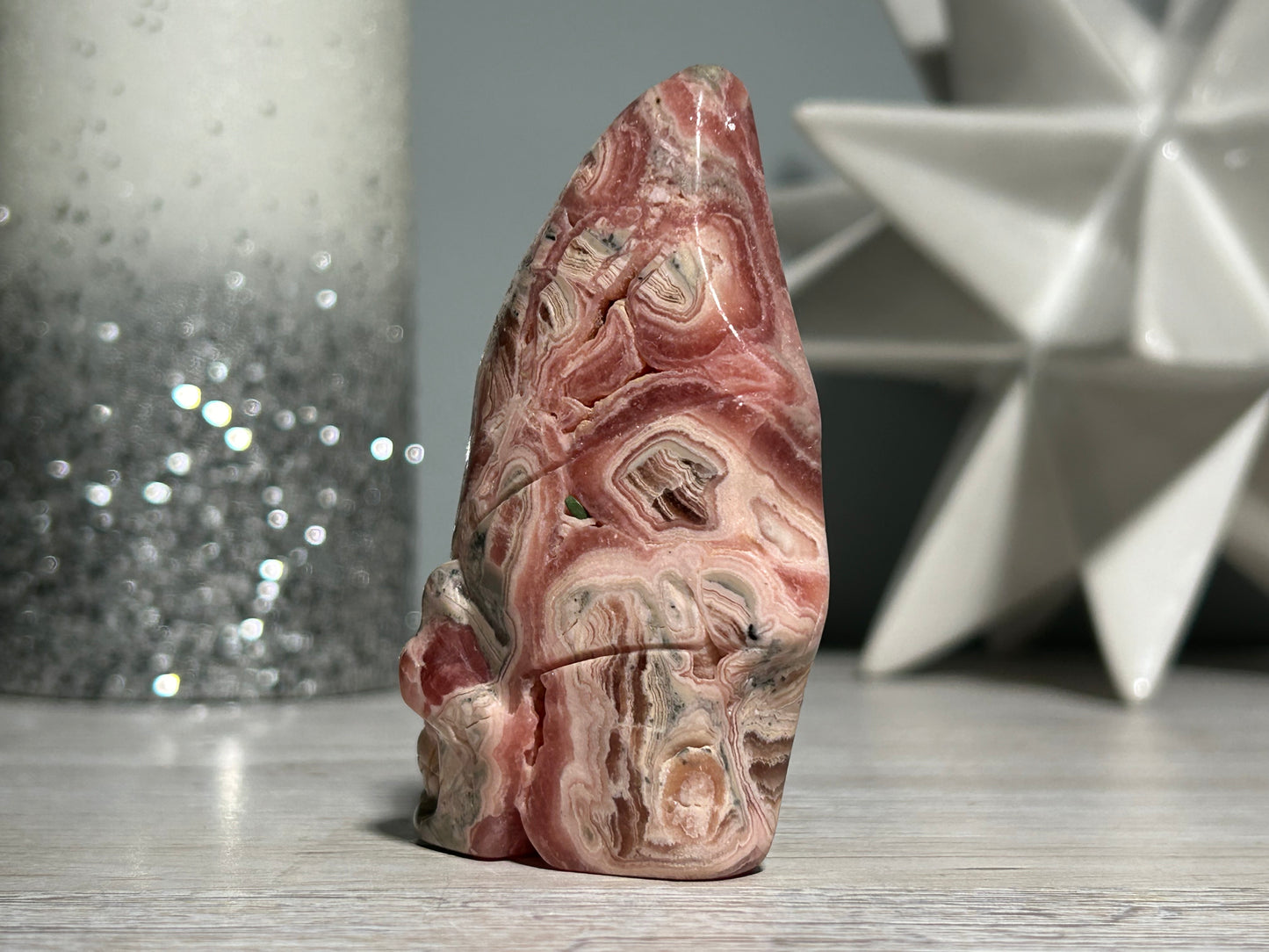 Rhodochrosite Skull (3", 75mm)