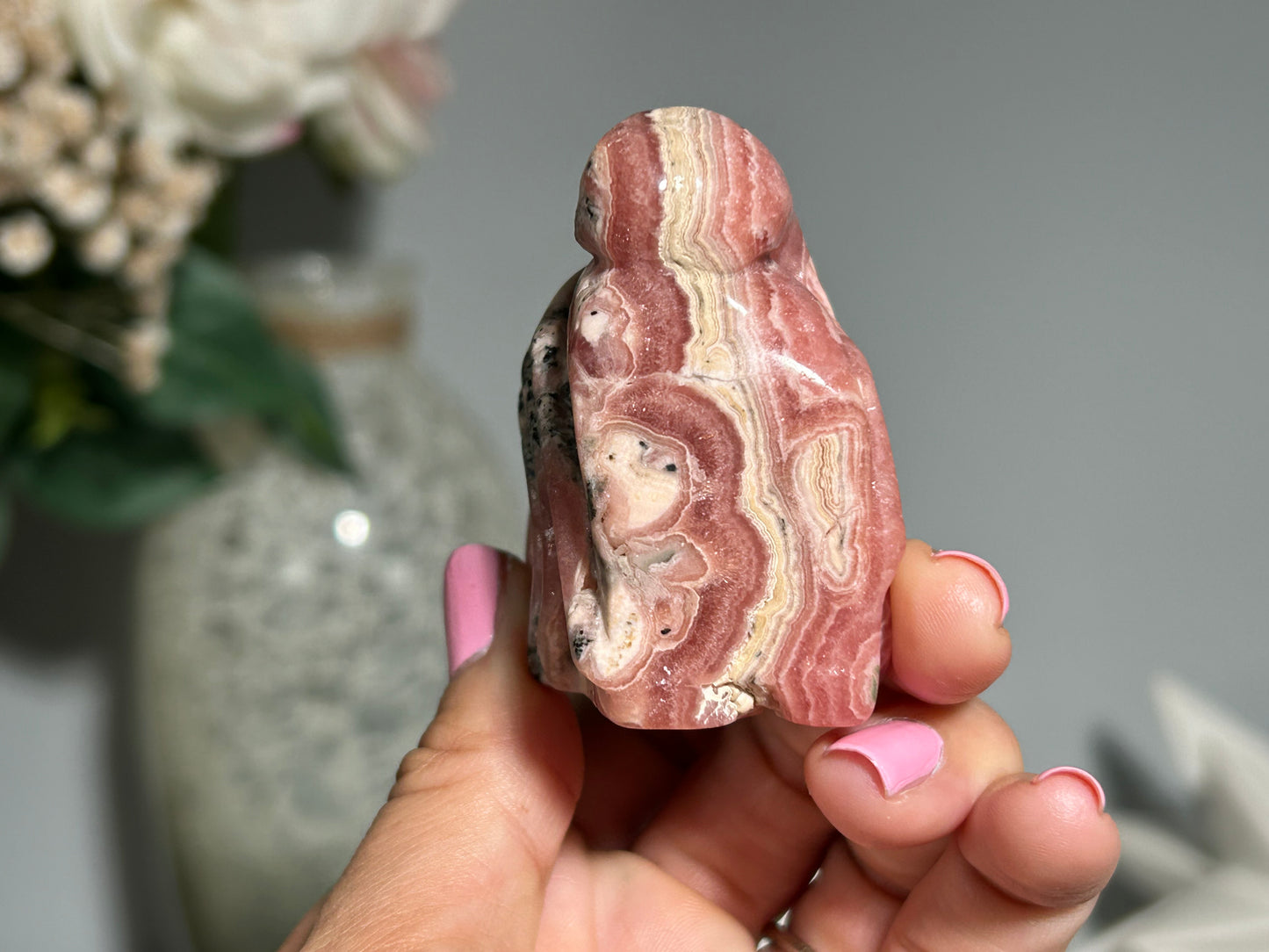 Rhodochrosite Octopus (2.2", 55mm)