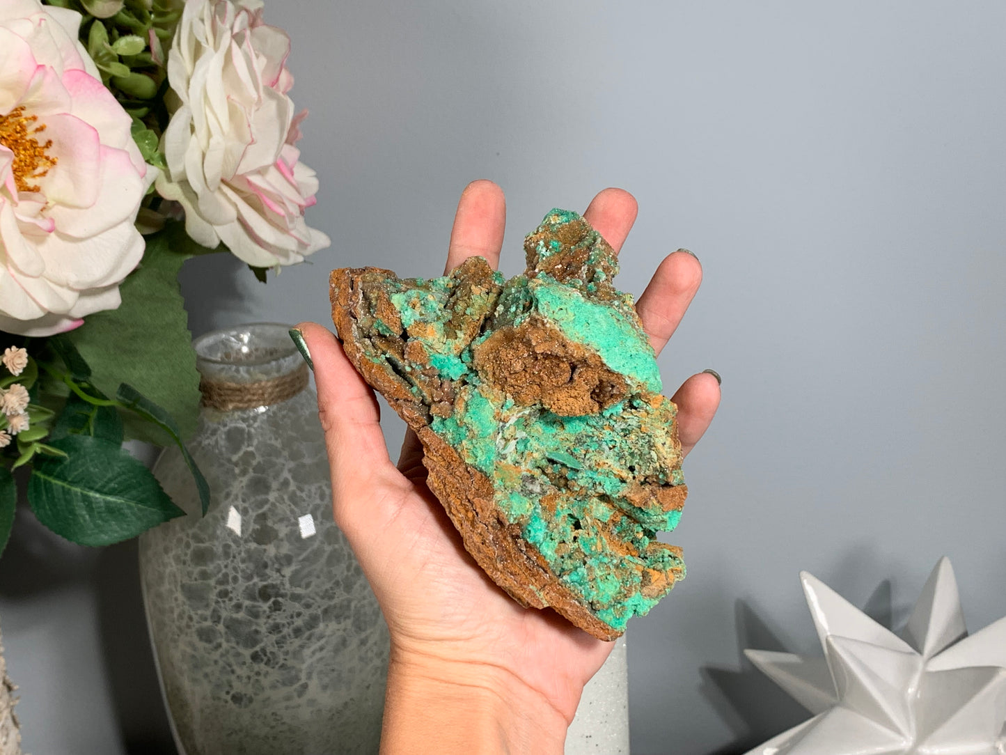 Druzy Chrysoprase (5.2", 132mm)