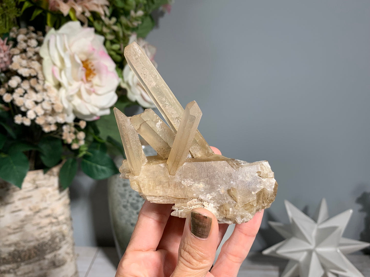 Congo Smoky Citrine Cluster (8.1", 206mm)