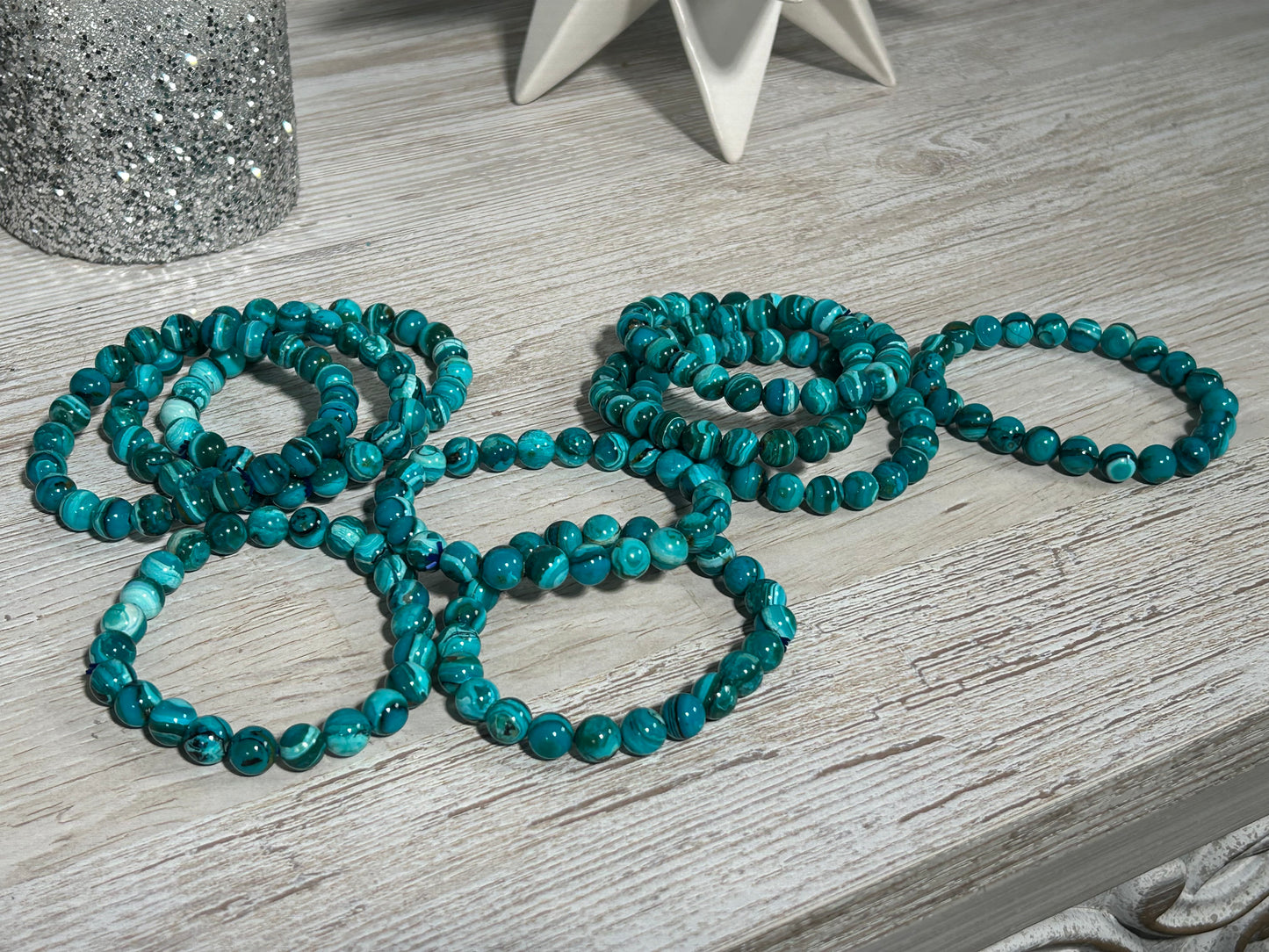 8mm Chrysocolla Bracelet