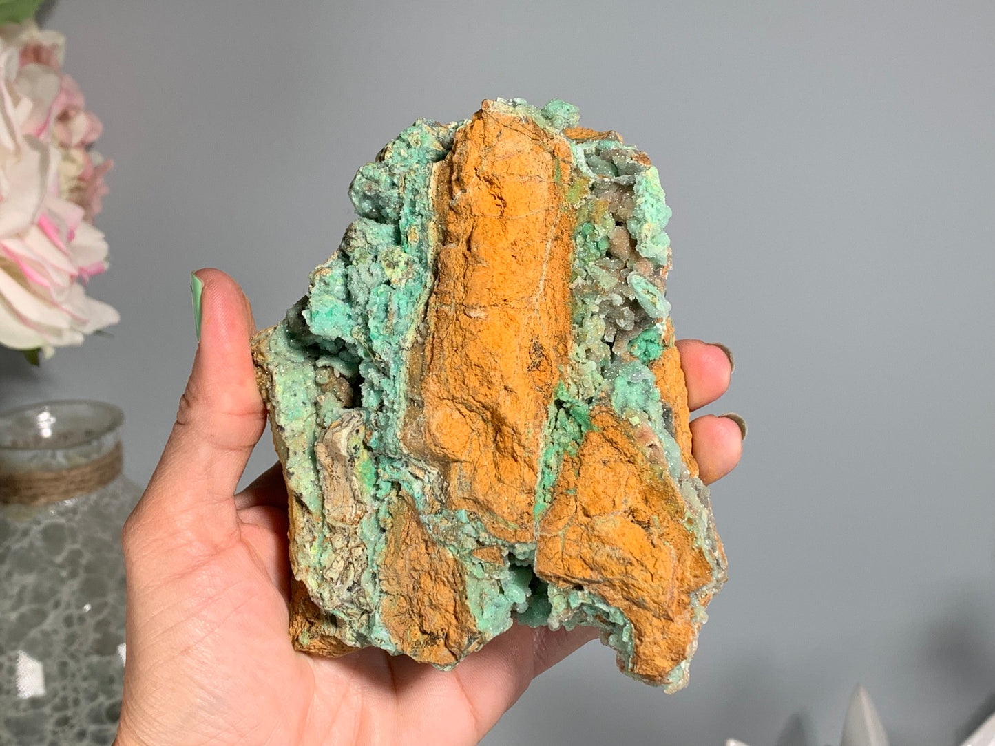 Druzy Chrysoprase (4.5", 115mm)