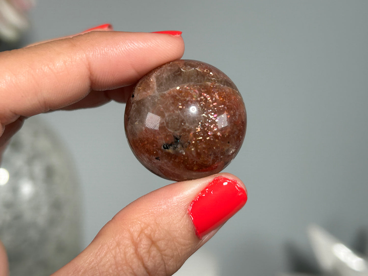 Confetti Sunstone Sphere (1.1", 28mm)