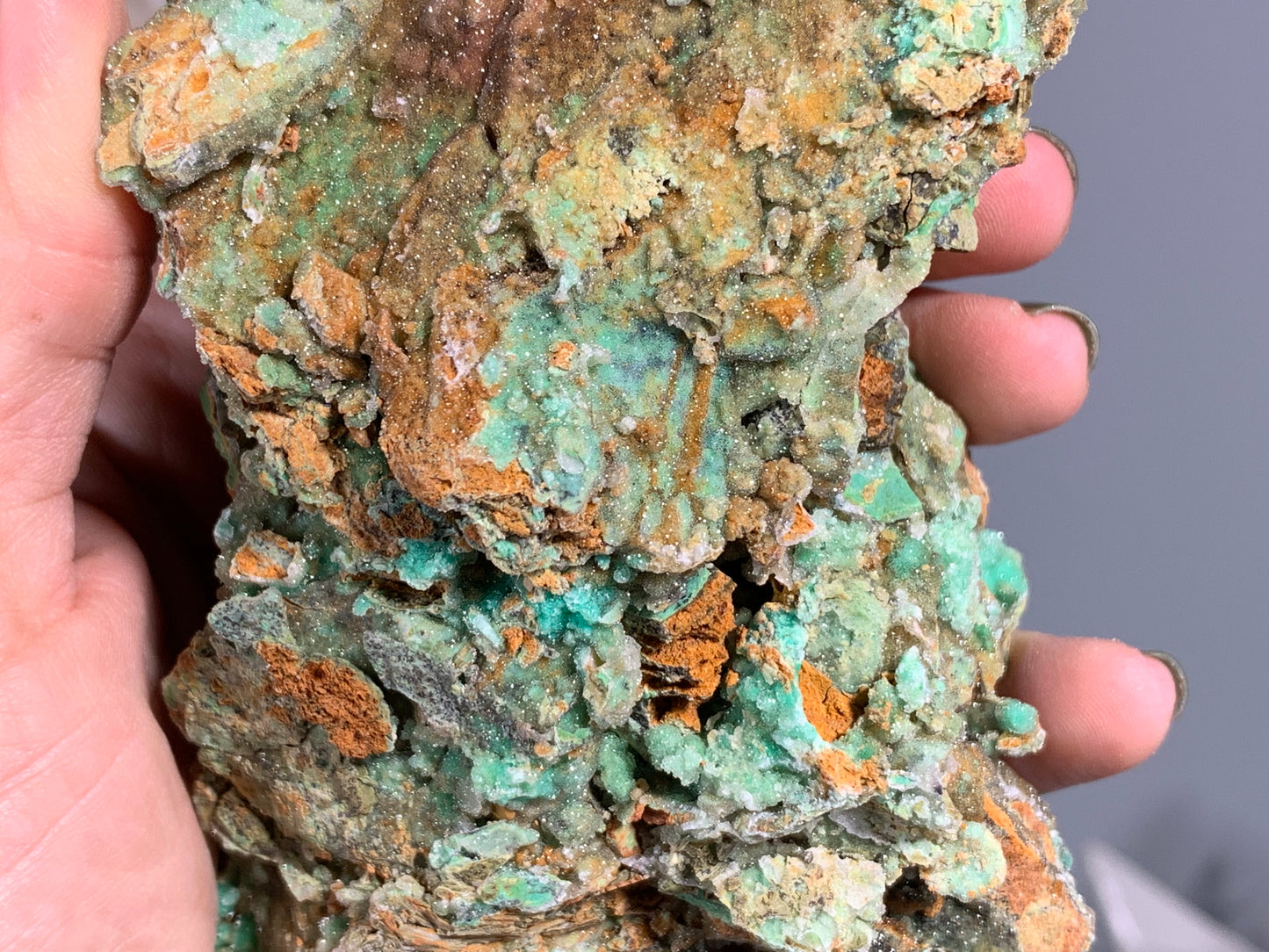 Druzy Chrysoprase (5.2", 131mm)