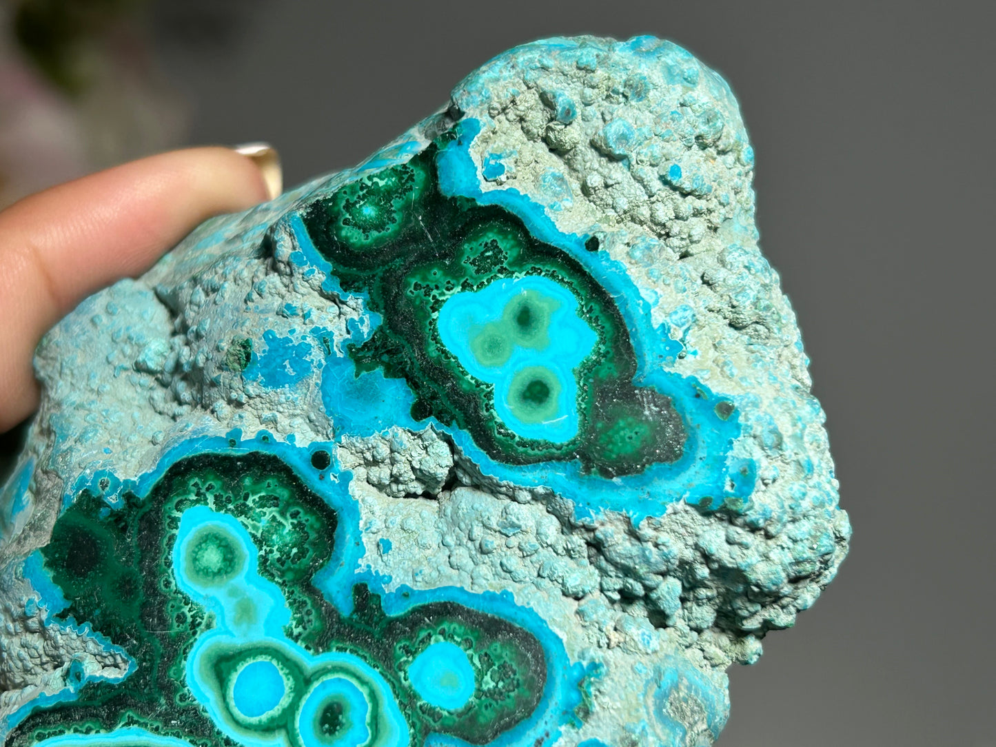 Malachite Chrysocolla Slab (3.6", 91mm)