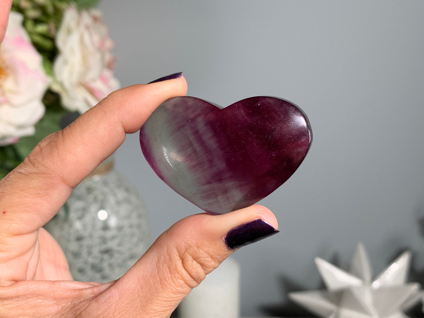 Medium Fluorite Heart