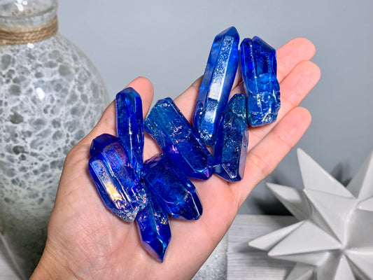 Blue Aura Quartz Point