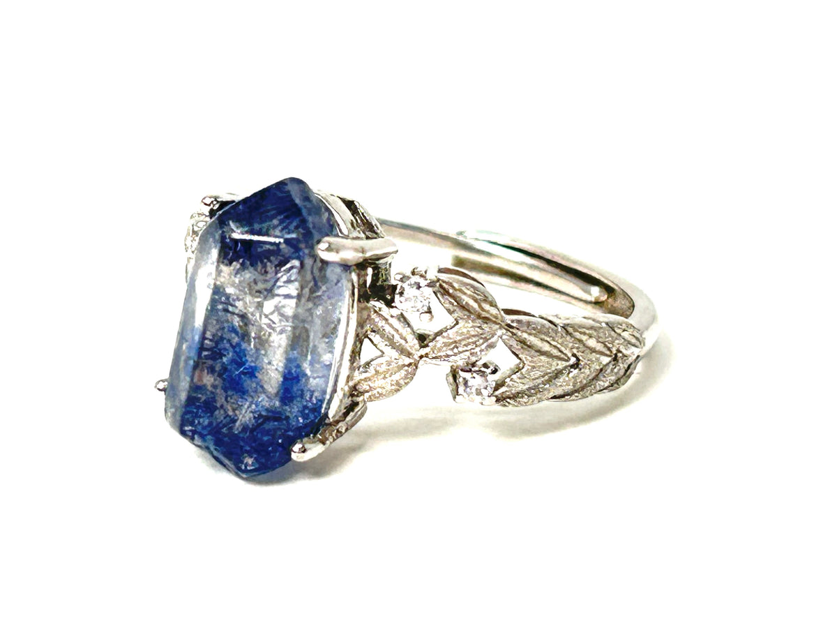 Dumortierite Leaf Ring