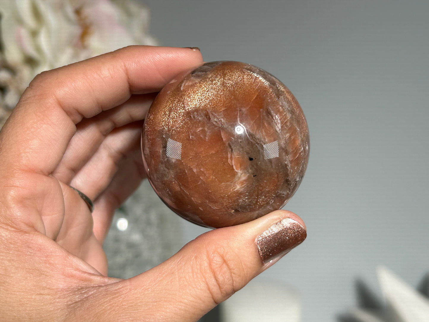 Confetti Sunstone Sphere (1.9", 48mm)