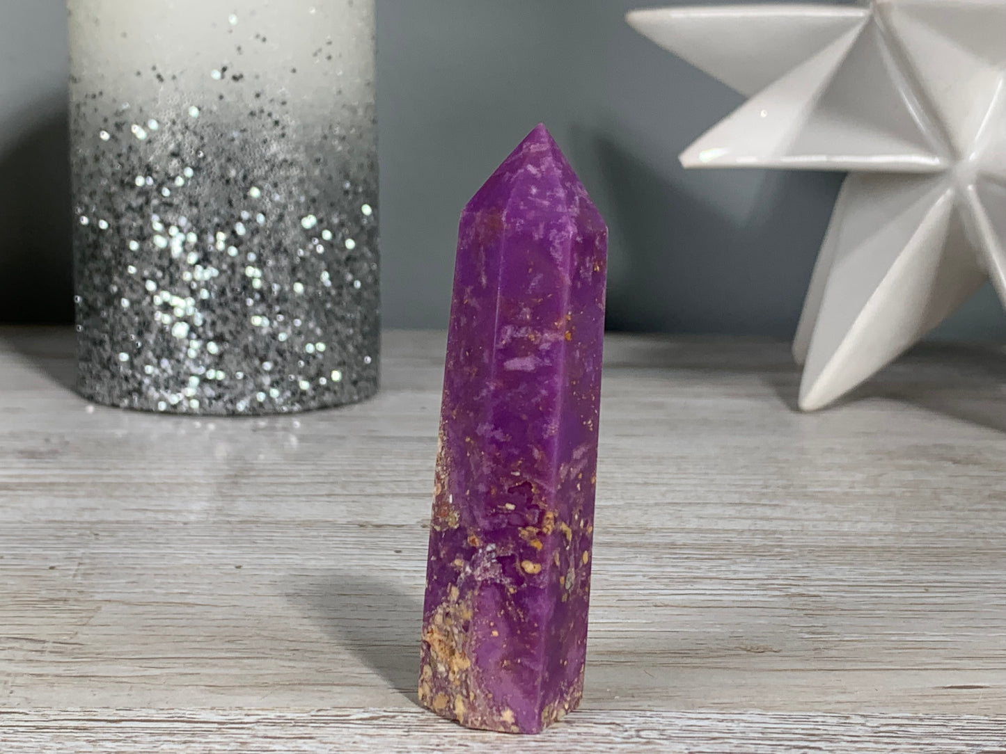 Purple Phosphosiderite Tower (3.1" 79mm)