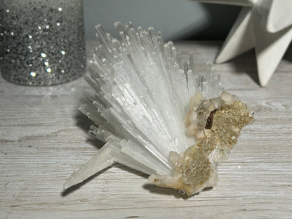 Natural Scolecite with Stilbite Cluster (4.9", 124mm)