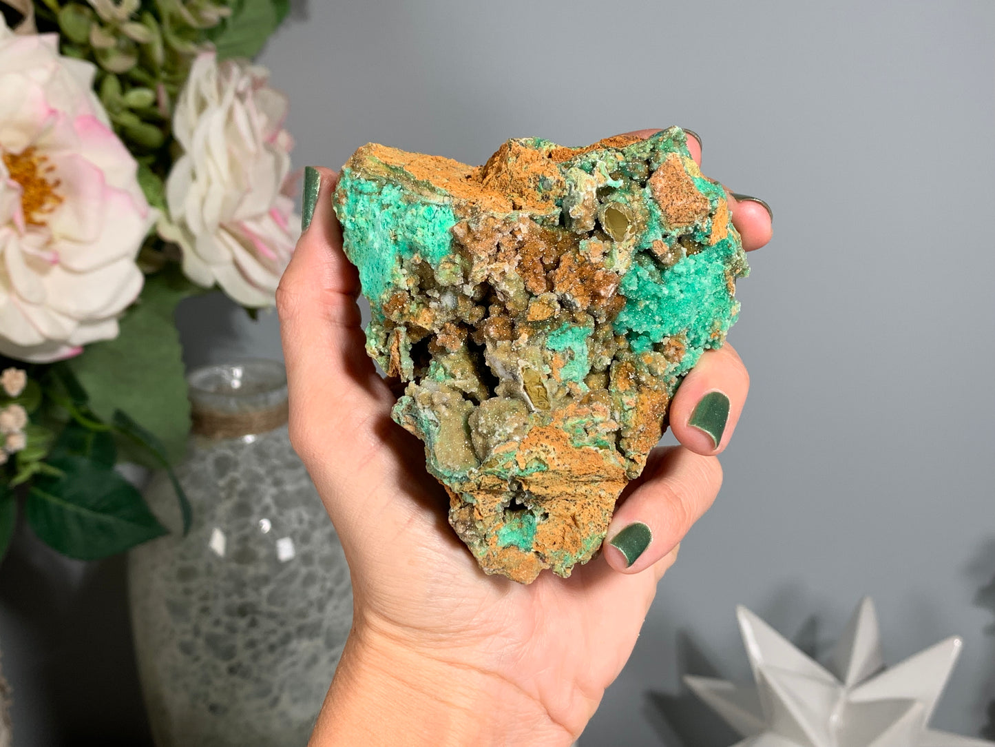 Druzy Chrysoprase (3.6", 93mm)