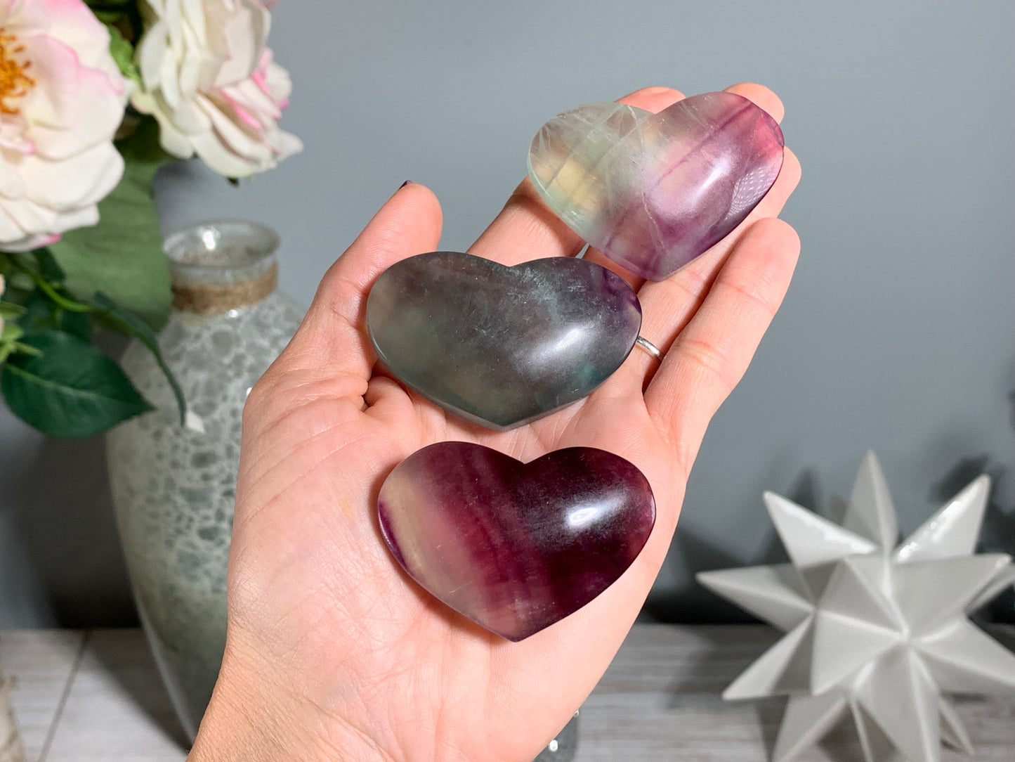 Medium Fluorite Heart