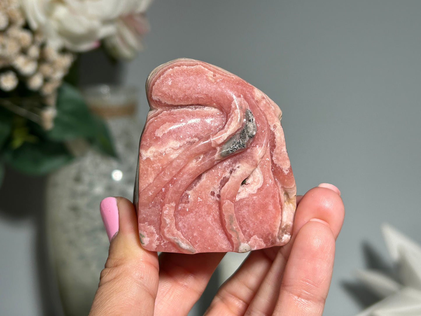 Rhodochrosite Octopus (2.2", 55mm)