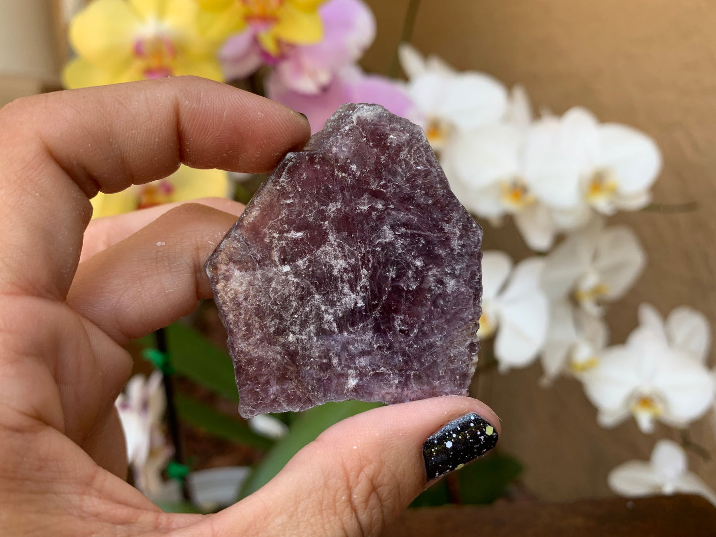 Lepidolite Slice