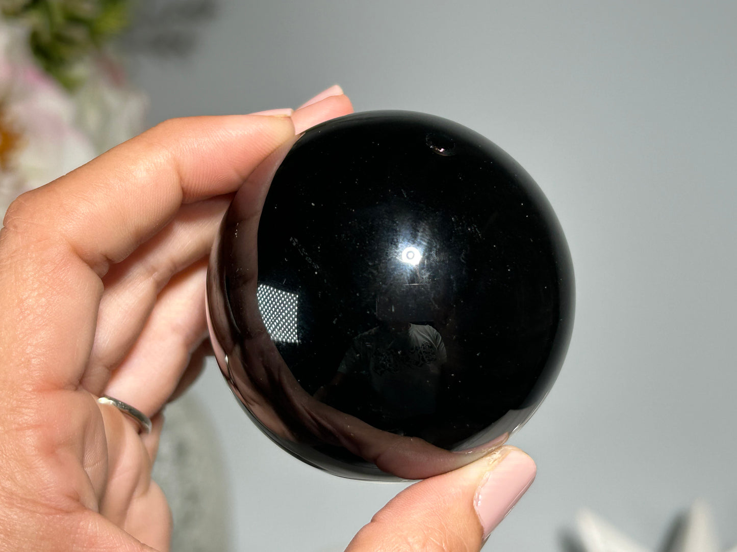 Gold Sheen Obsidian Sphere (2.4", 60mm)