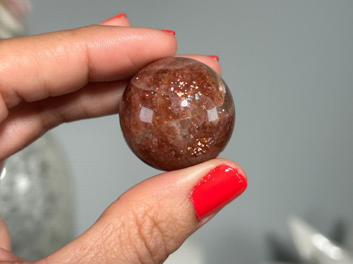 Confetti Sunstone Sphere (1.1", 28mm)