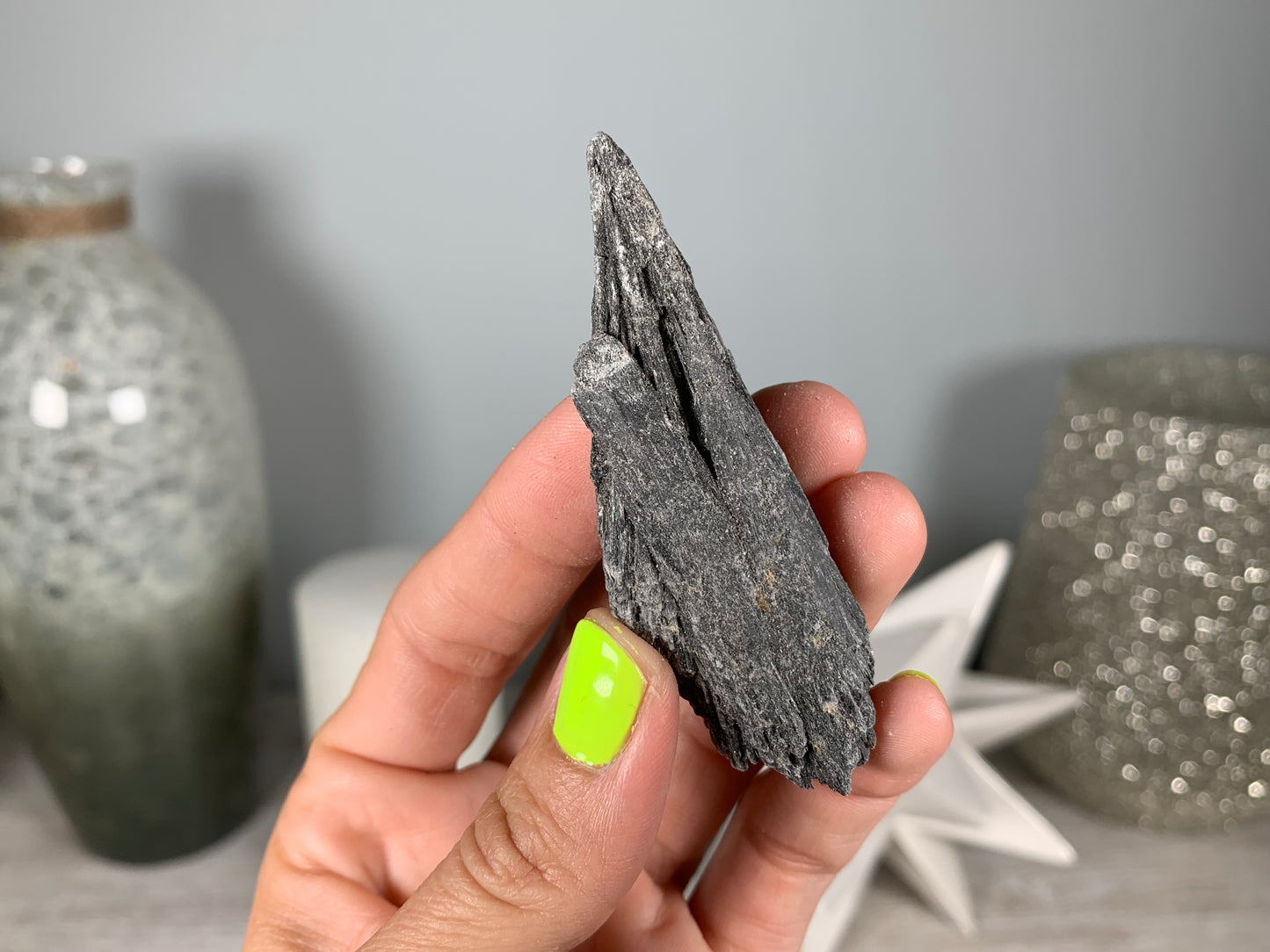 Black Kyanite Fan Medium