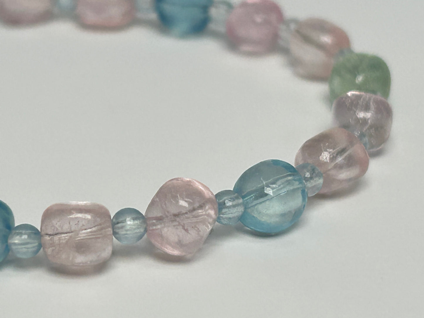 Morganite and Aquamarine Bracelet