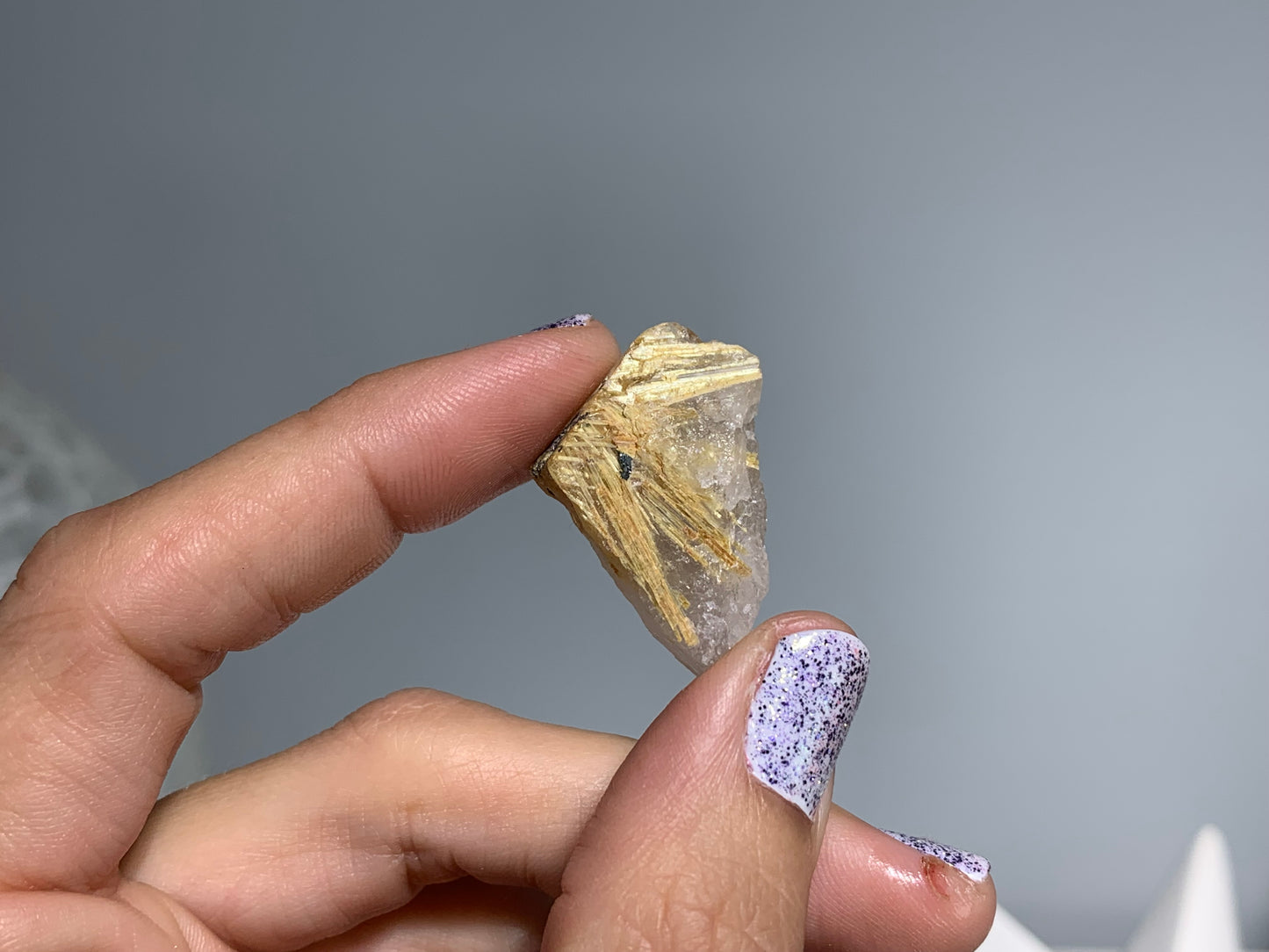 Gold Rutile in Quartz (5-8 grams)