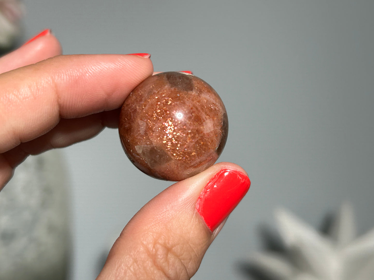 Confetti Sunstone Sphere (1", 24mm)