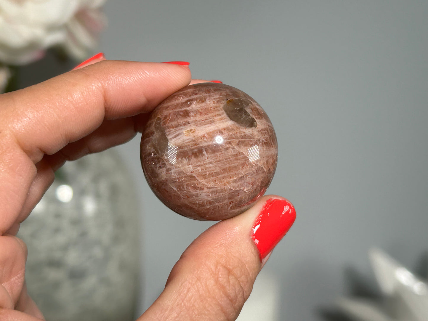 Confetti Sunstone Sphere (1.25", 32mm)