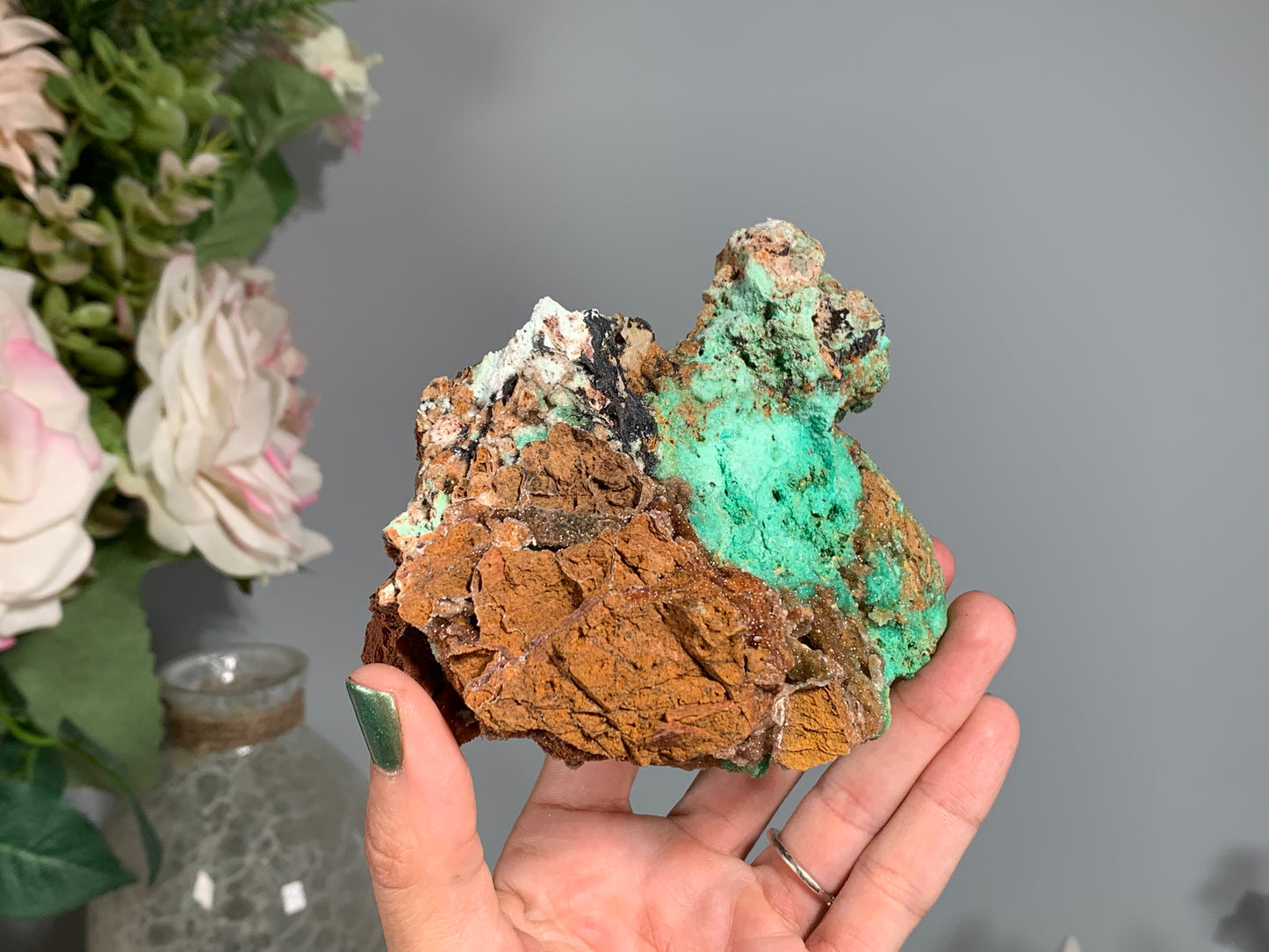 Druzy Chrysoprase (4.25", 108mm)