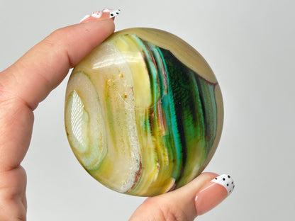Reserved Dyed Agate Palm Stone