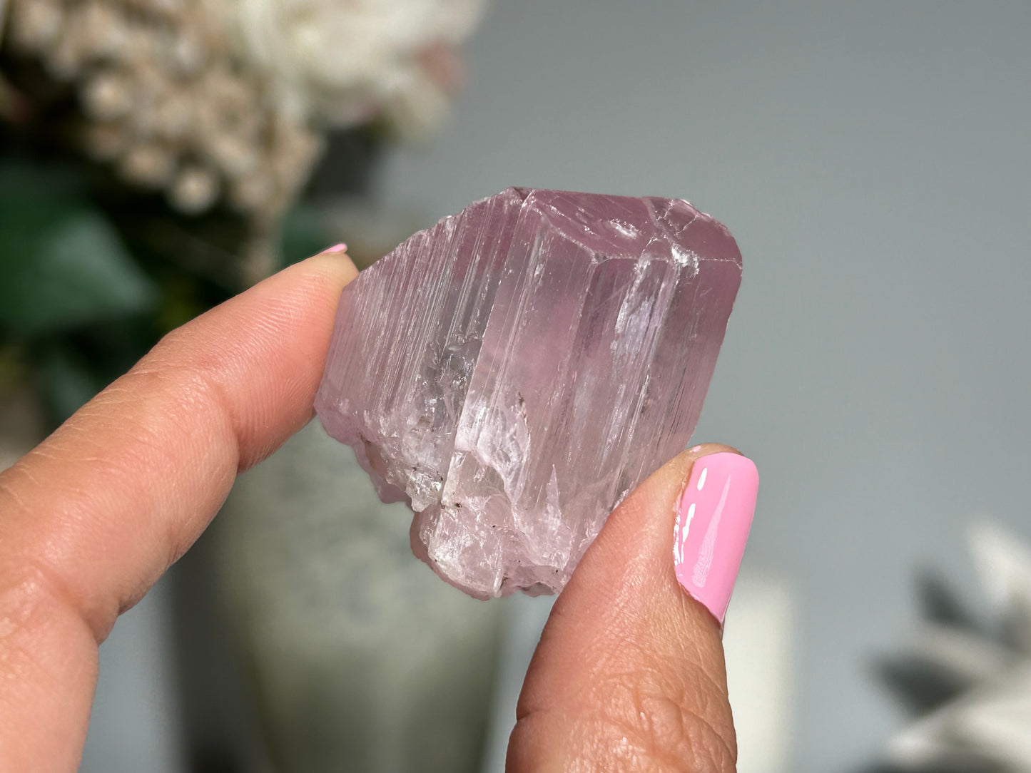 Natural Purple Kunzite Point (1.6", 40mm)