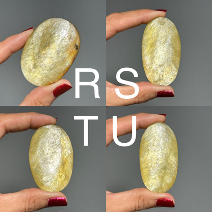 Golden Muscovite Mica Palm Stone