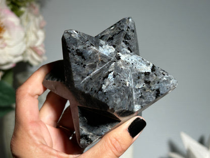 Larvikite Merkaba (3.4", 85mm)