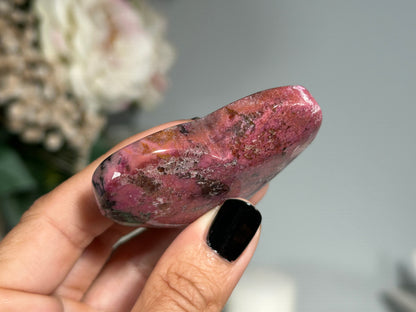 Cobalto Calcite Heart (2.3", 58mm)