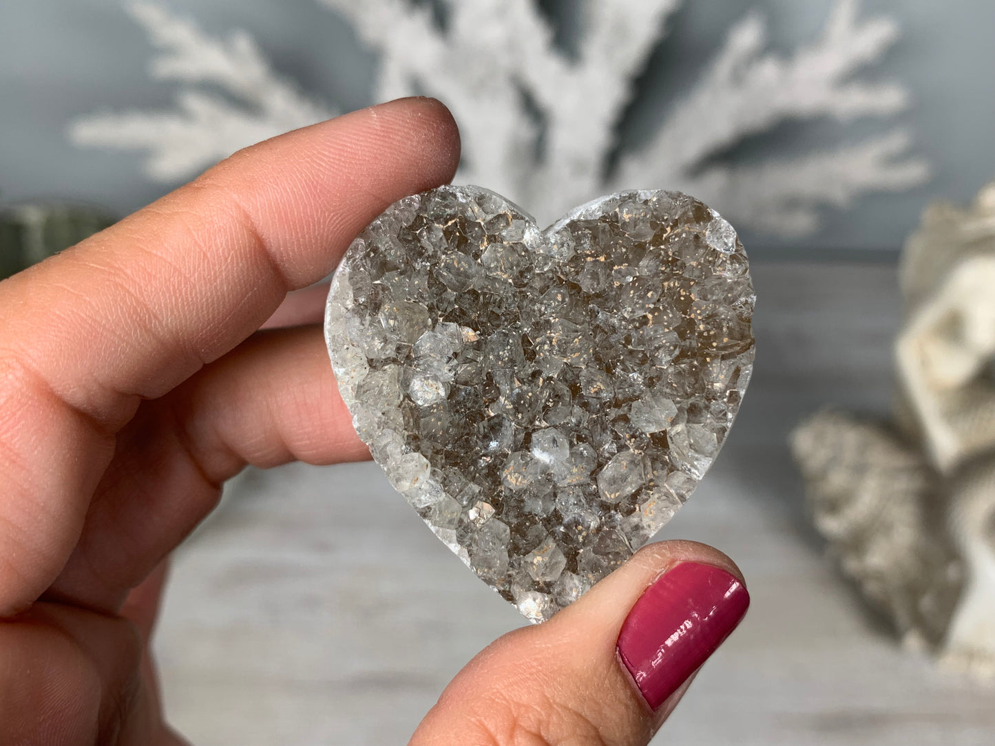 Druzy Heart (4-5 cm)