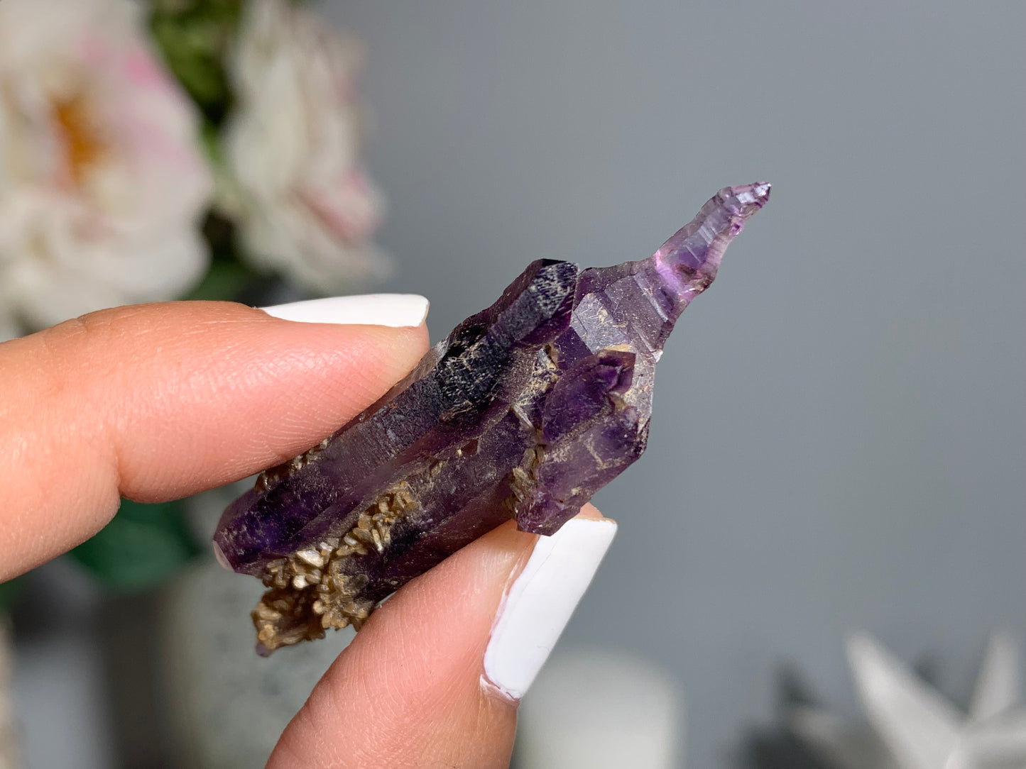 Double Terminated Brandberg Amethyst Point (2.1", 52mm)