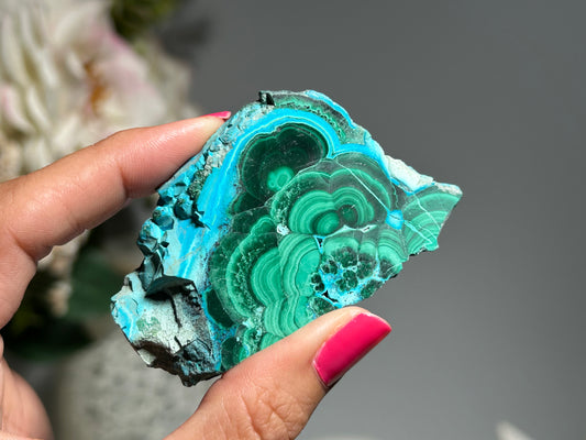 Malachite Chrysocolla Slab (2.7", 68mm)