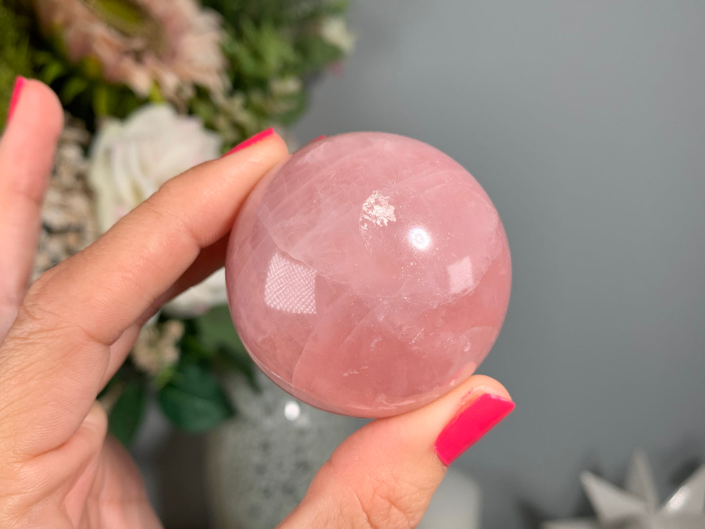 Rose Quartz Sphere (1.8-1.9" 45-49mm)