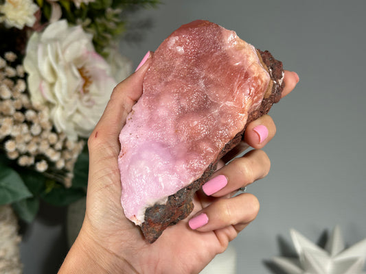 Natural Pink Aragonite (4.7", 119mm)