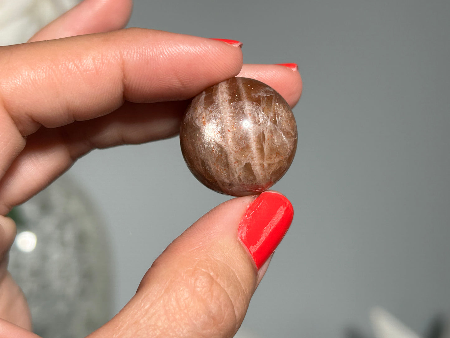 Confetti Sunstone Sphere (0.9", 22mm)