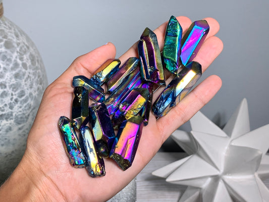 Titanium Aura Quartz Point