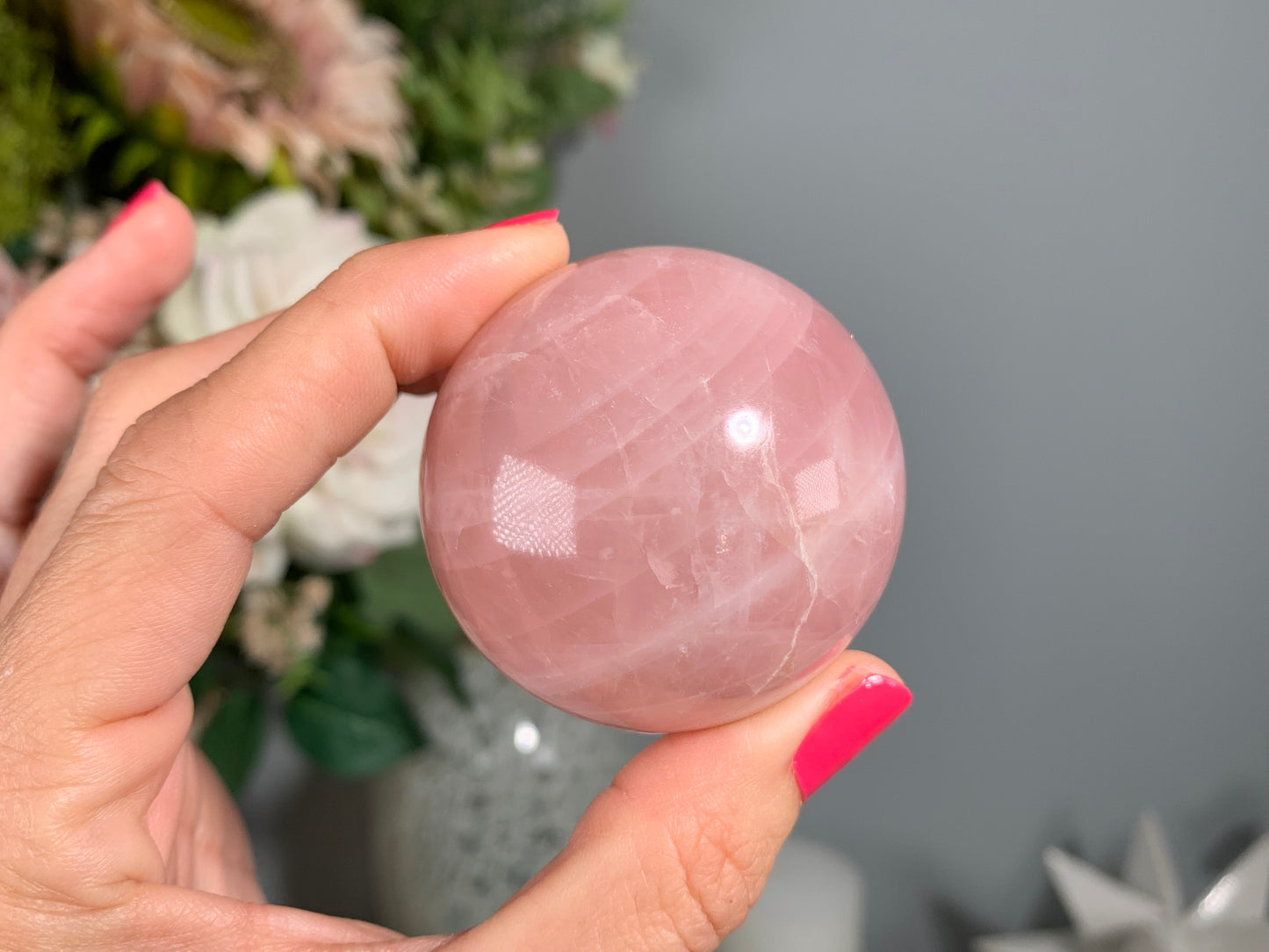 Rose Quartz Sphere (1.8-1.9" 45-49mm)