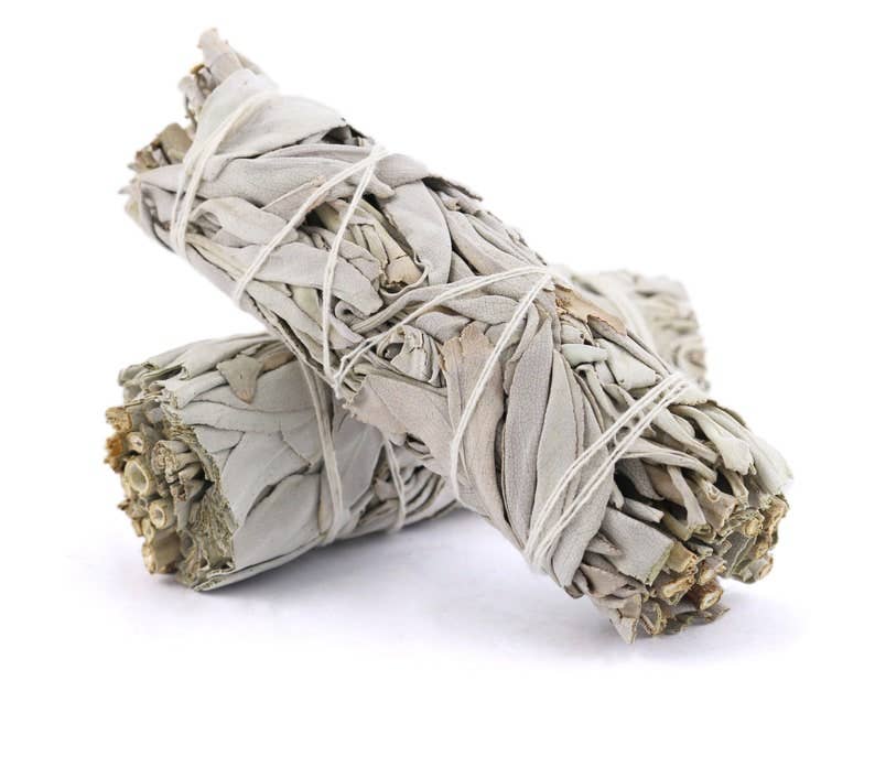 California White Sage Smudge Stick | 4-Inch Cleansing Bundle