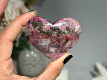 Cobalto Calcite Heart (2.6", 65mm)