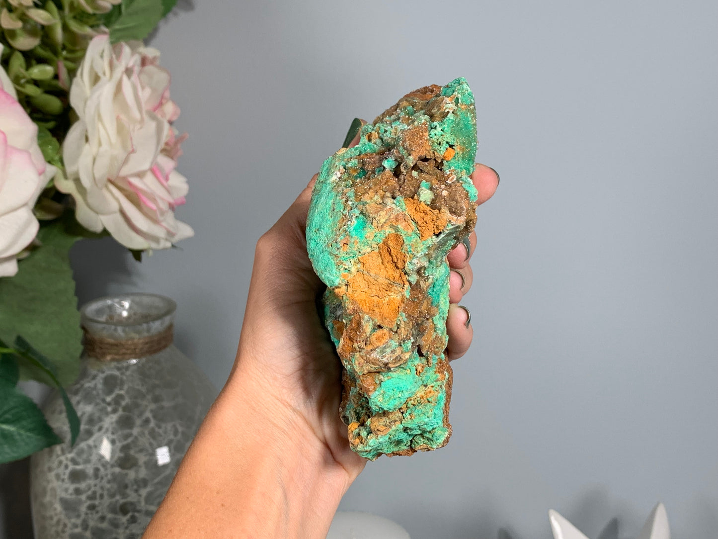 Druzy Chrysoprase (5.2", 132mm)