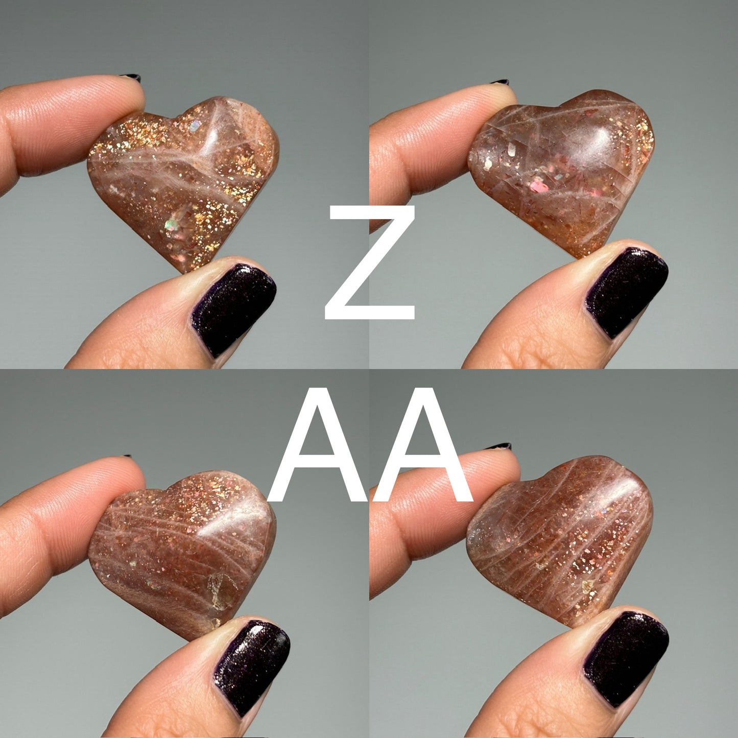 Confetti Sunstone Heart