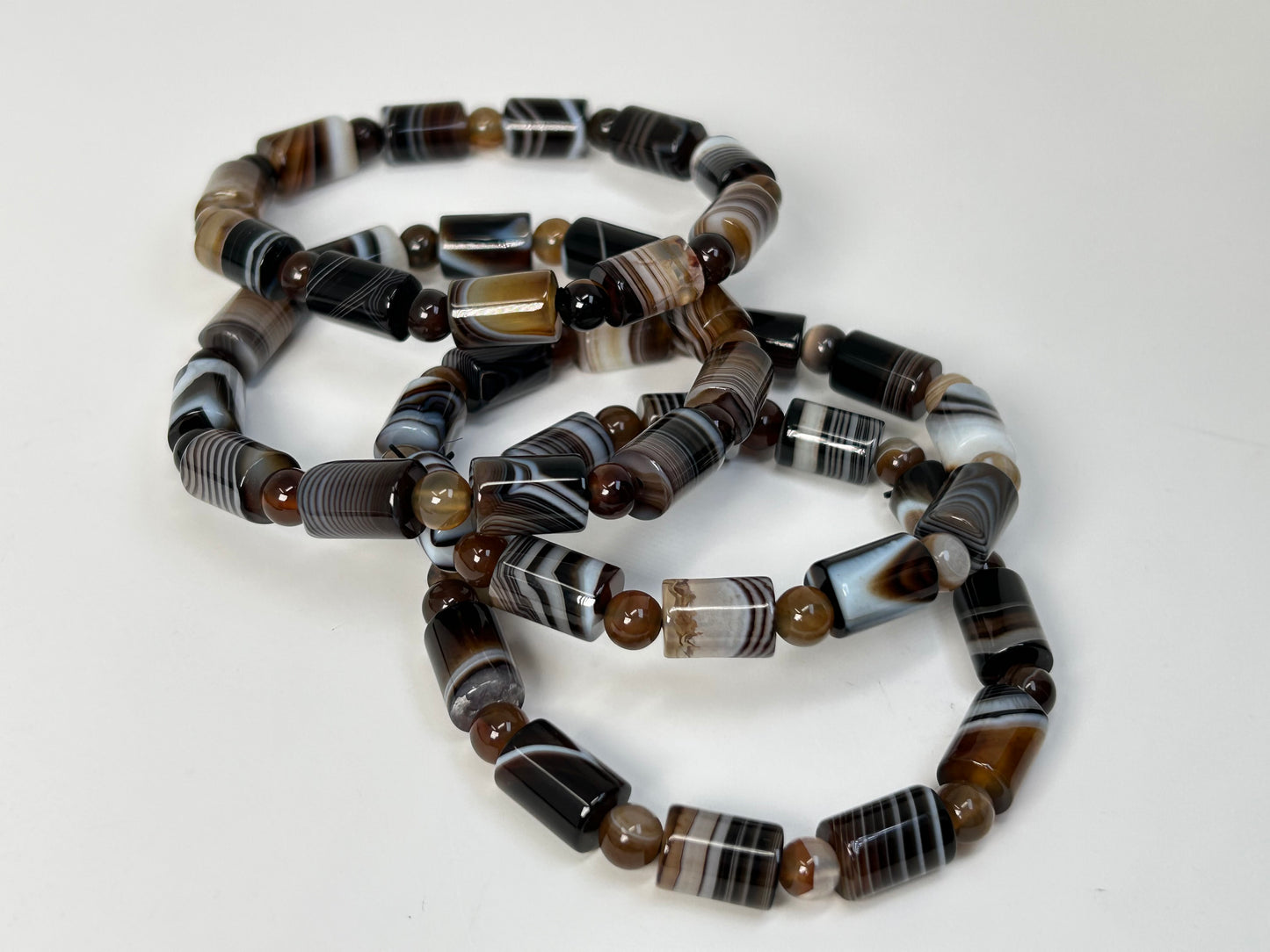 Onyx Cylinder Bracelet